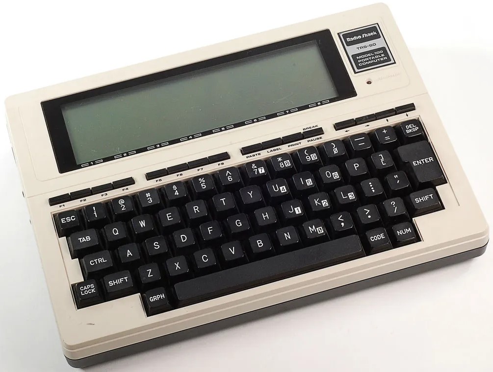 90s Laptop - 7 Fascinating Examples - TRS-80 Model 100 – a 1983 Laptop