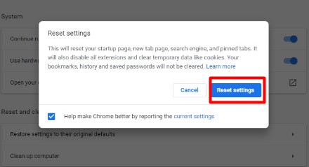 Easy Ways to Fix The Err_Unsafe_Port Error. 3 Solutions - ResetReinstall Your Google Chrome - google chrome reset#2
