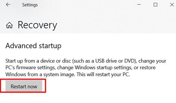 Factory Reset Asus Laptop F9 Not Working -Factory reset using the Windows Recovery Environment #1
