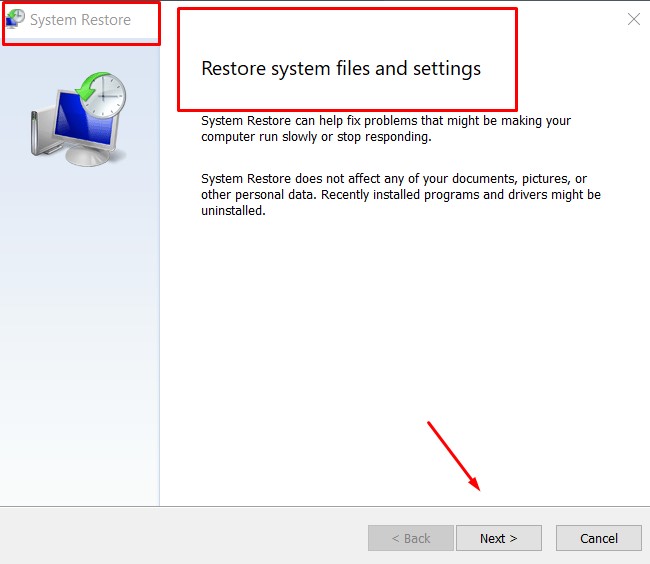 How to Fix the Bootx64 EFI Error. 6 Methods - Restore PC To Latest Restore Point#4