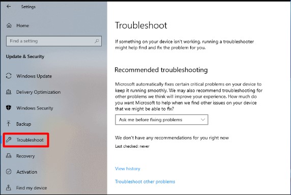 Media Capture Failed Event (5 Best Fixes) - Check Out The Troubleshooting Option-Troubleshoot#1