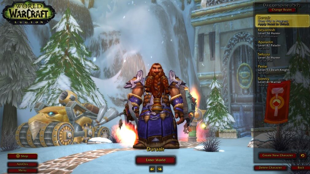 Playing Wow on a Laptop – Complete Guide - Select a Class