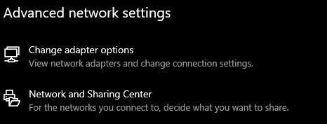 What Causes The Windows Does Not Have Enough Information To Verify This Certificate Issue - Change adaptor options. Solutions #3