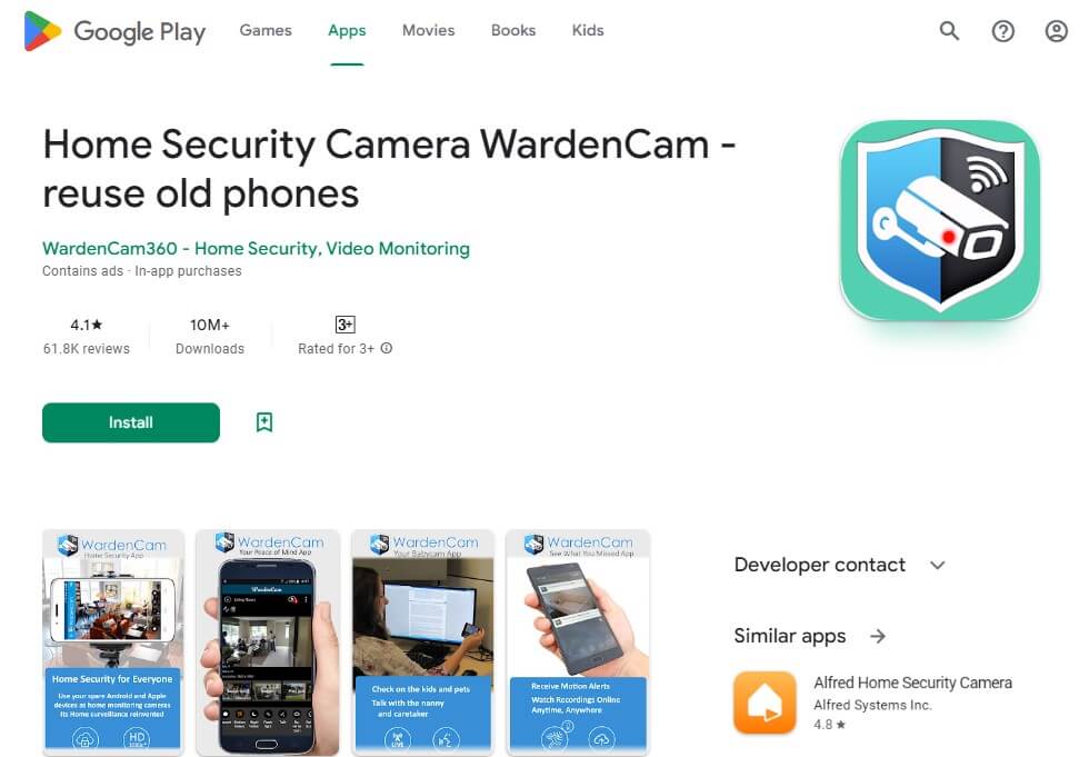 5 Free Apps for Spying on Someone Through Their Phone Camera  - Home Security Camera WardenCam