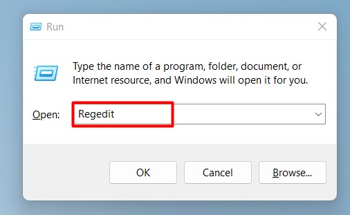  Change The Registry Value Of The Update exe volatile File - run Regedit