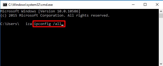 Check IP Addresses and Subnets for Correction - ipconfig command