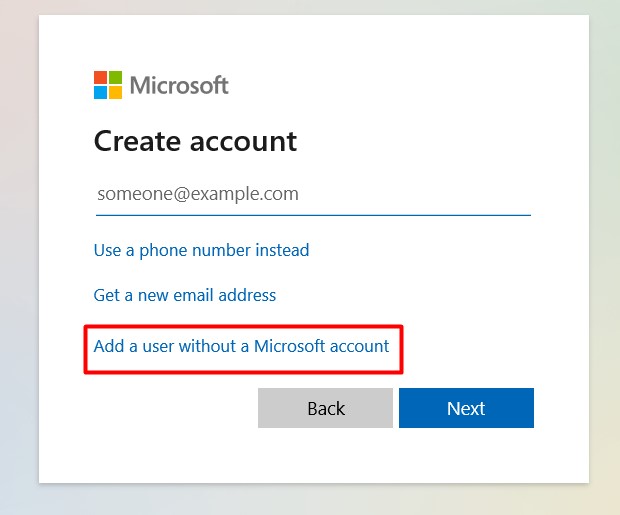 Creating a New User Account in Windows- Add A User without a Microsoft Account