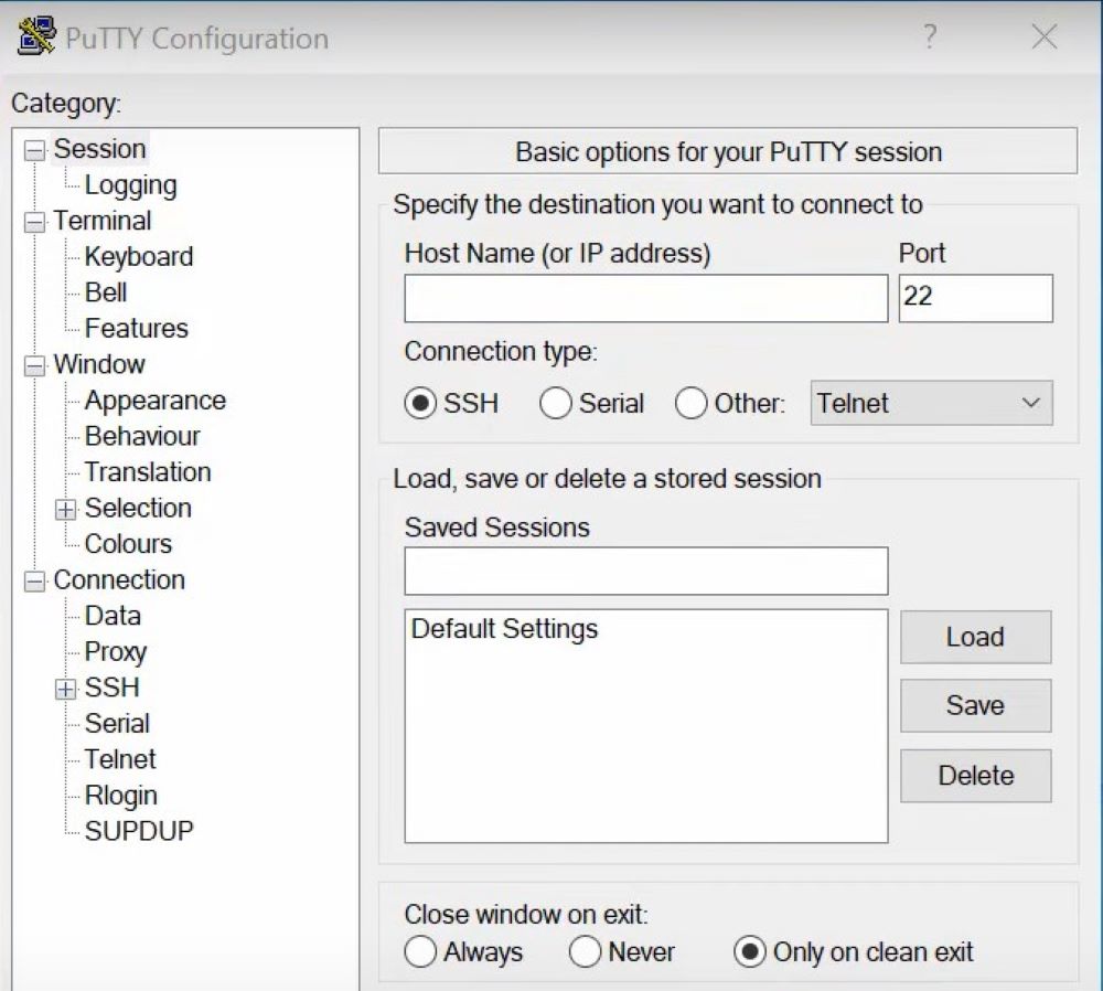 Enable TCP Keepalives via PuTTY Configuration - Putty config