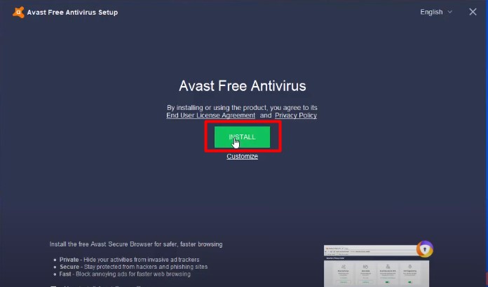 Get An Anti-Virus - Avast Setup