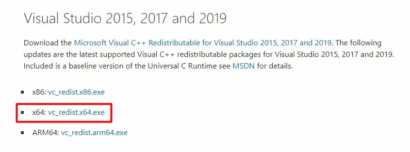 Reinstall Visual C++ - Visual Studio Download
