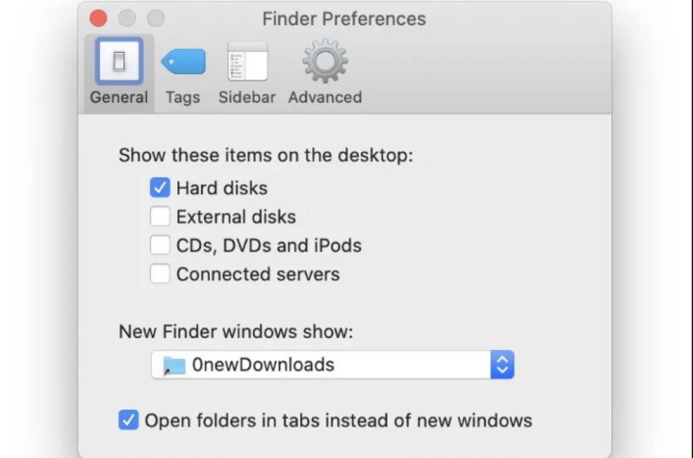 The System Information On Mac - Finder Preferences