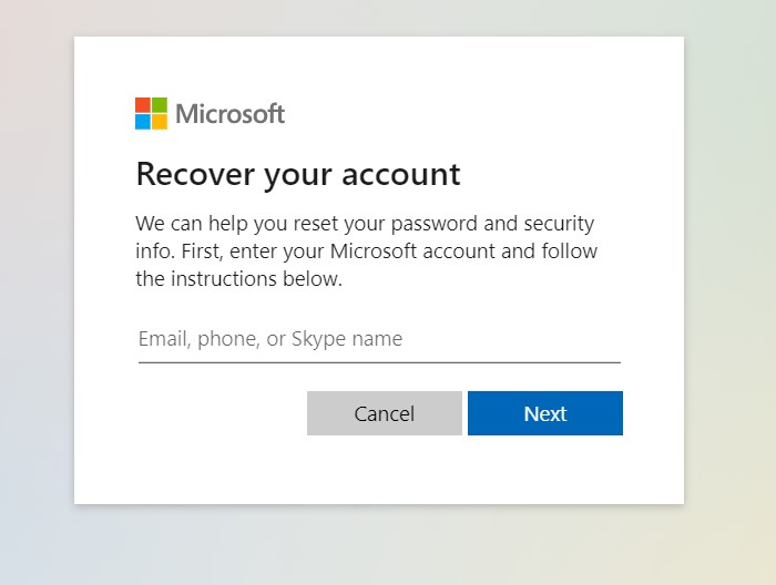 Try Changing Your Microsoft Password- Recover your Account