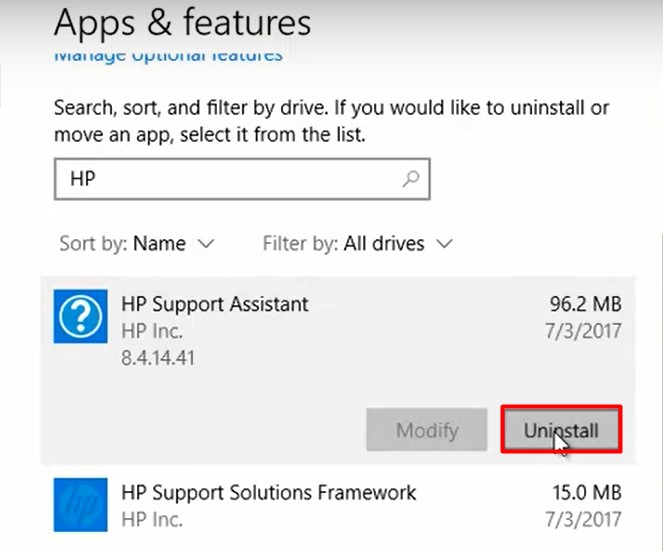  Uninstall the Hp Support Assistant - Uninstall Hp Support Assistant
