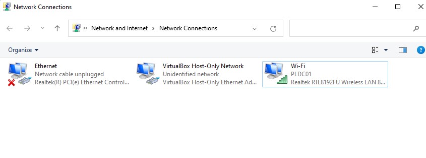 Change DNS Server Address -Network Connection