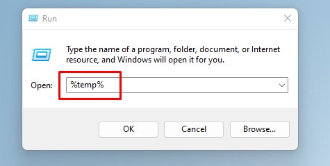 Delete Temporarily Files - temporary files