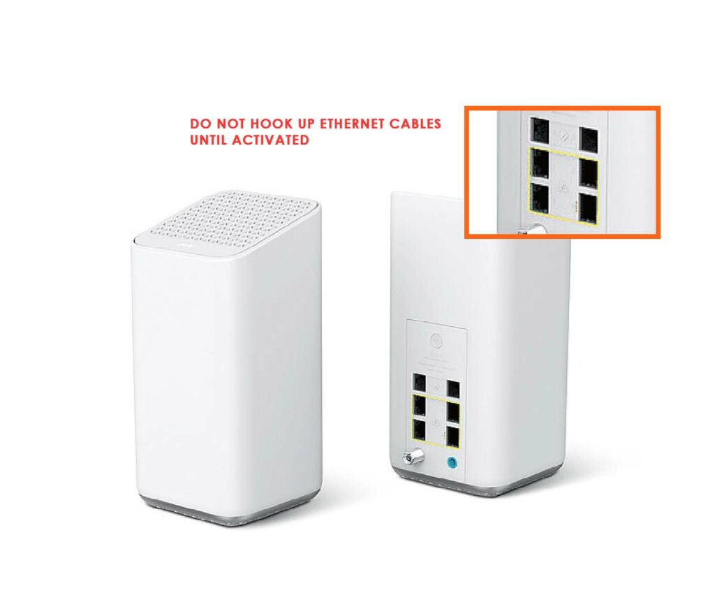 Easy Fixes to Xfinity Router Blinking Orange - do not hook up ethernet cables