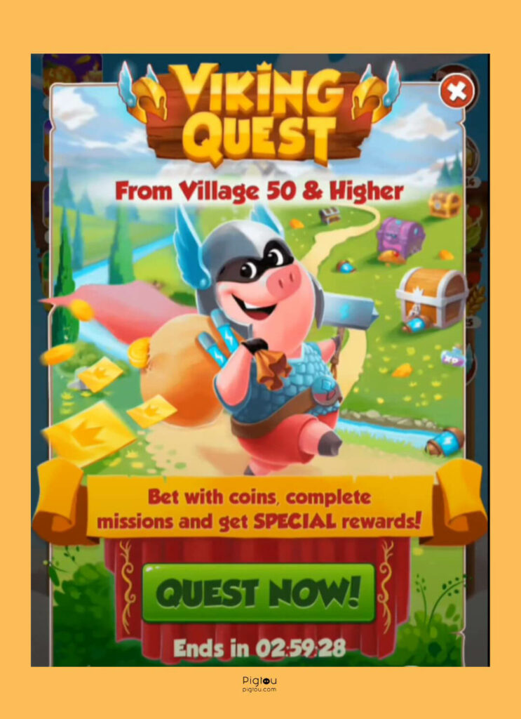Win Gold Cards in Coin Master Viking Quests
