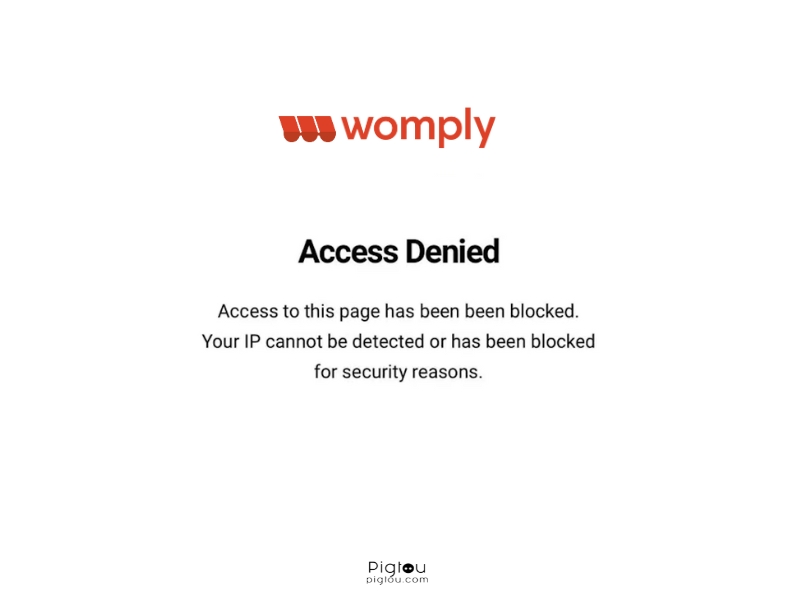 Access Denied on Womply Error