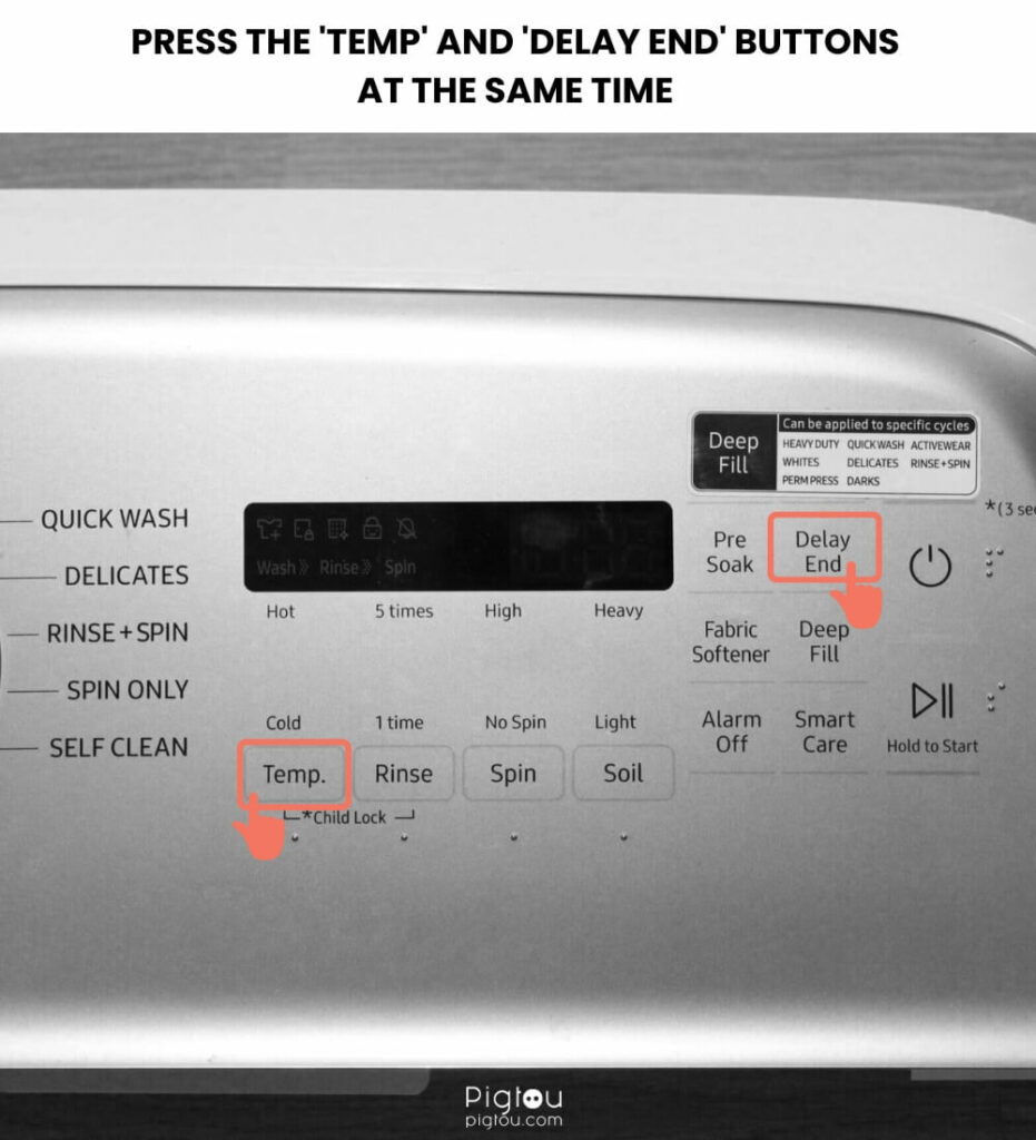 Recalibrate Samsung washer