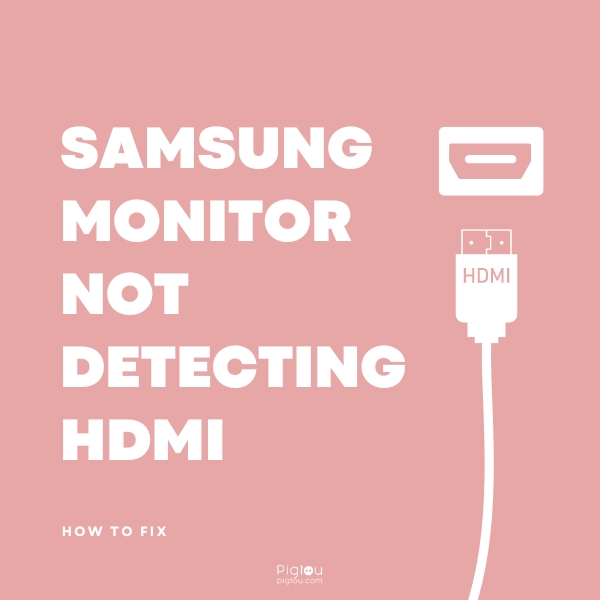 Samsung monitor not detecting HDMI
