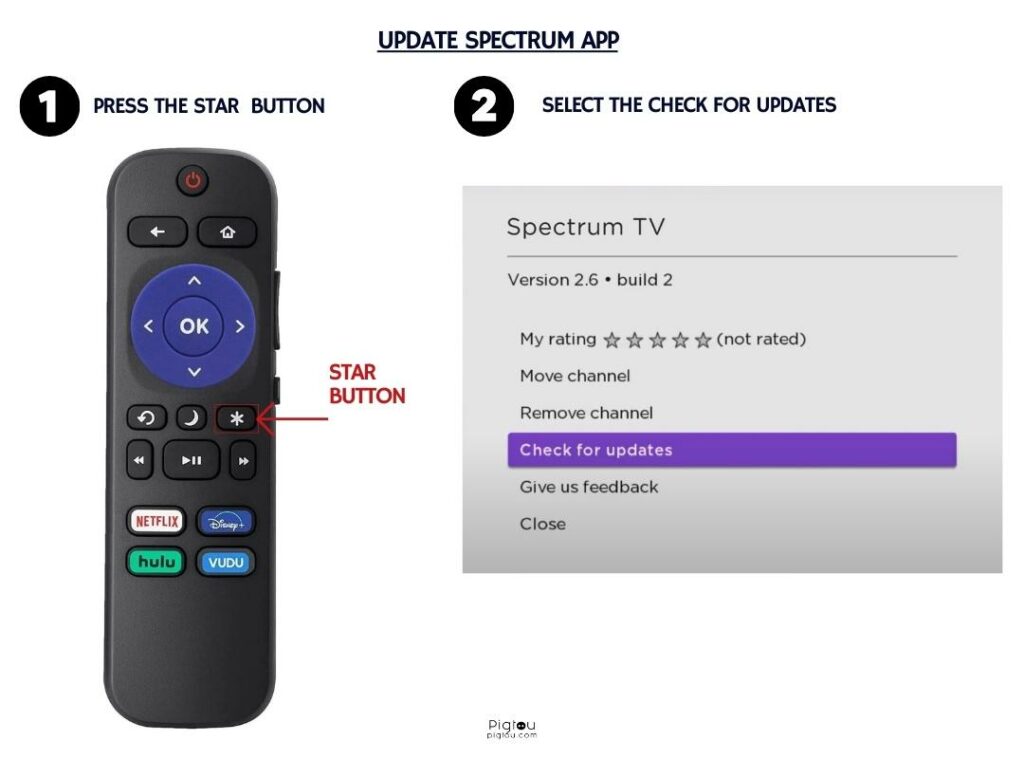 Update the Spectrum App on Roku TV