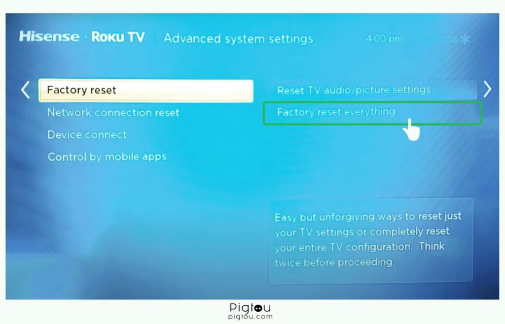 Factory Reset Your Roku TV