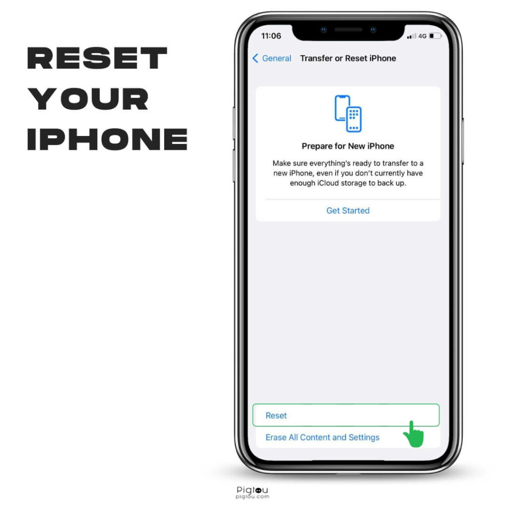 Reset iPhone Network Setting