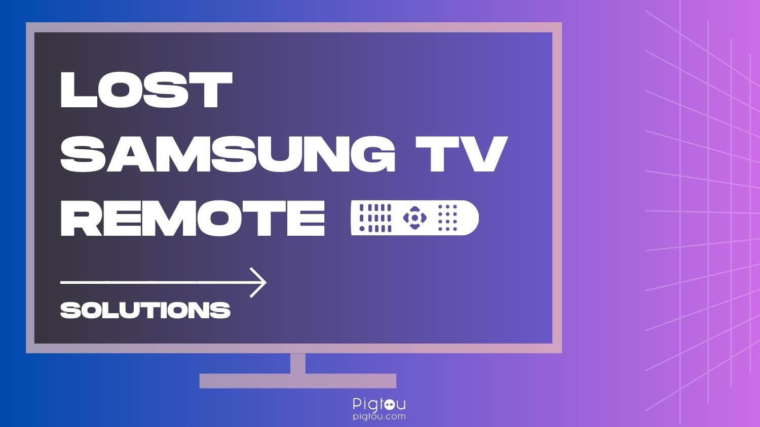 Lost Samsung TV Remote