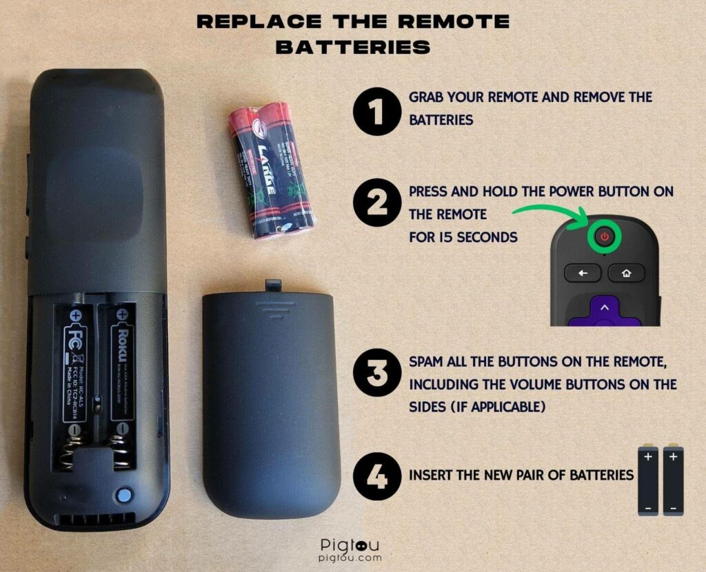 Replace the Remote Batteries