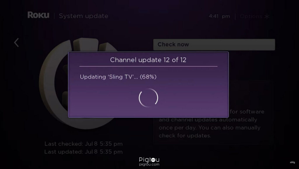 Update Sling TV app