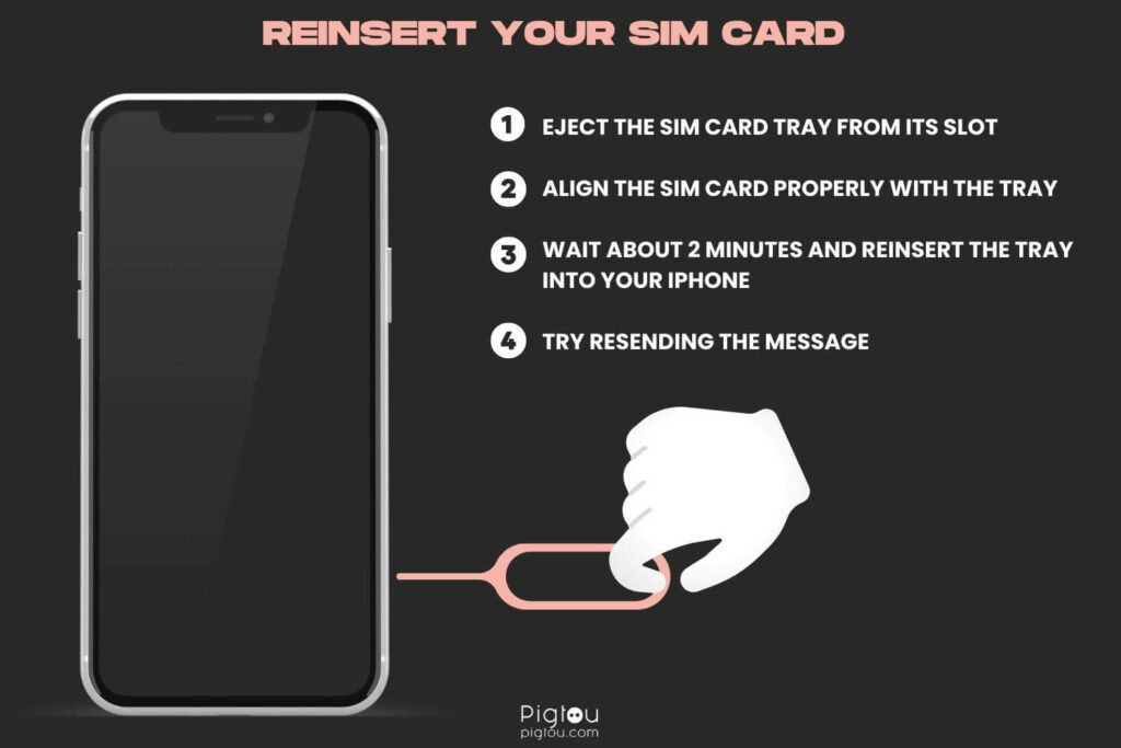 Reinsert your SIM card