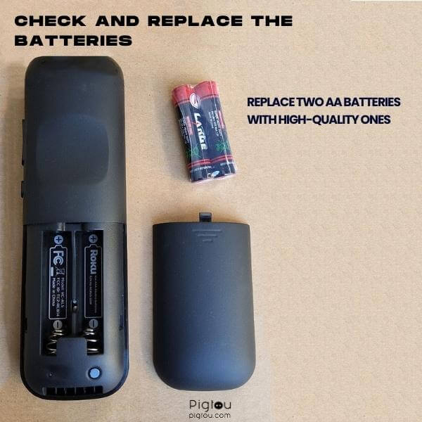 Replace the batteries in your Roku remote