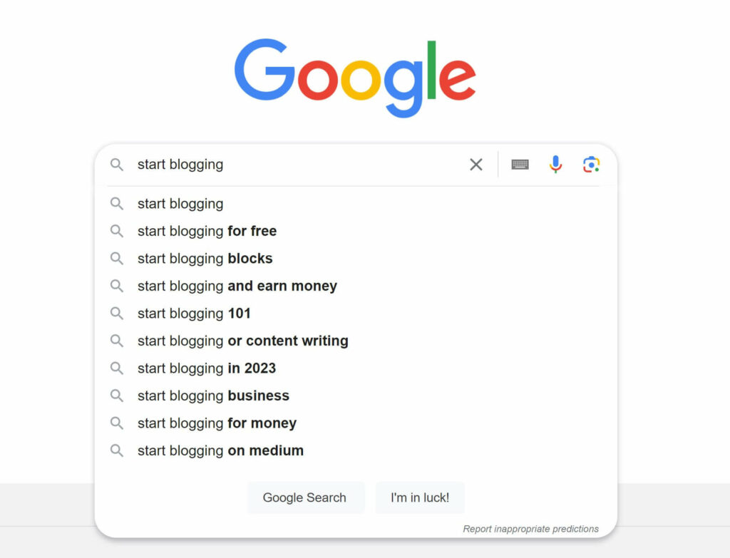 Identify related keywords on Google Autosuggest